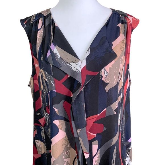 Cleo Sleeveless Ruffled Blouse - Picture 2 of 11